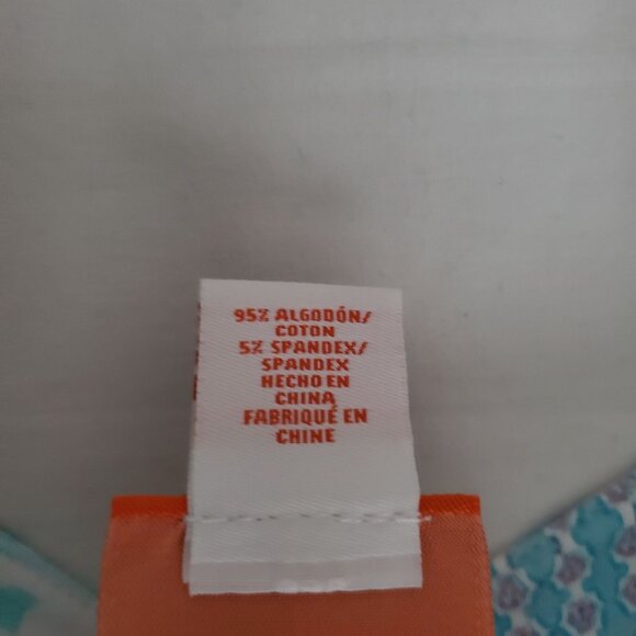 Hearts Of Palm Women's 3/4 Sleeve Multi Print Horseshoe Neckline Blouse Medium - Picture 9 of 11